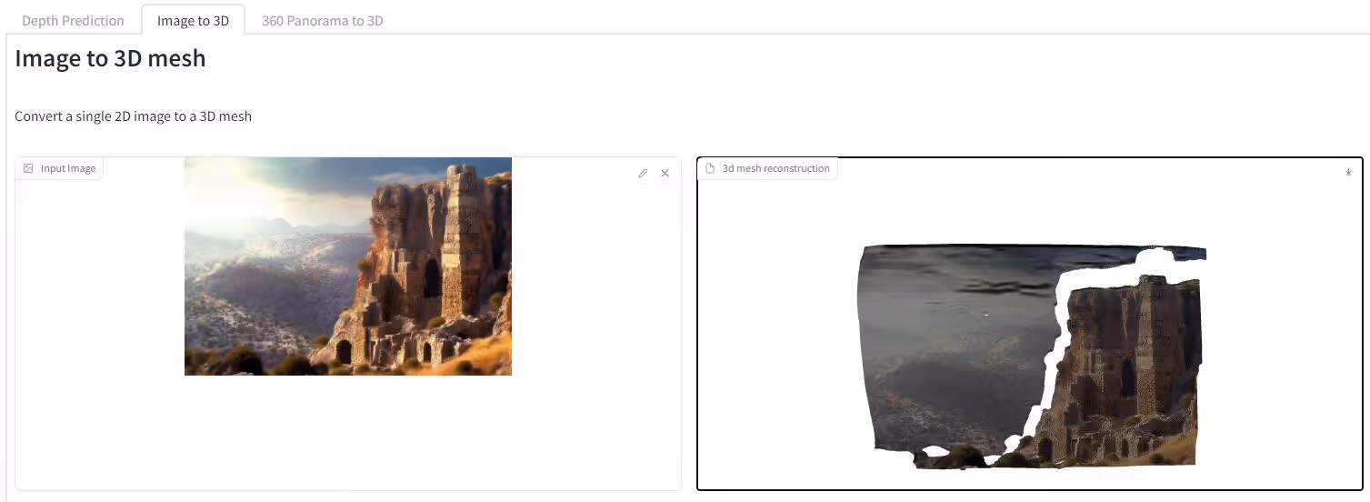ZoeDepth: AI-powered depth calculation for 3D matte paintings and set extensions