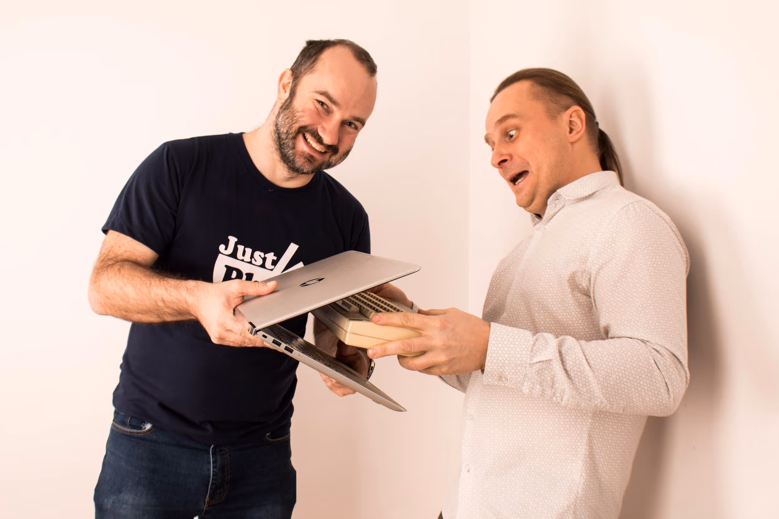 Tomek our CEO and Domel, our IT software manager