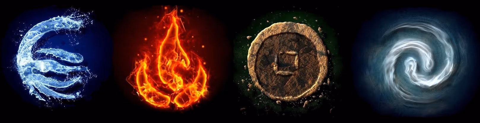 Avatars of four elements