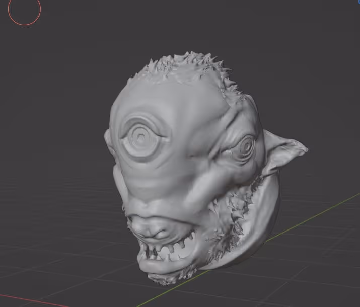 Efficient sculpting with VDM brushes in Blender