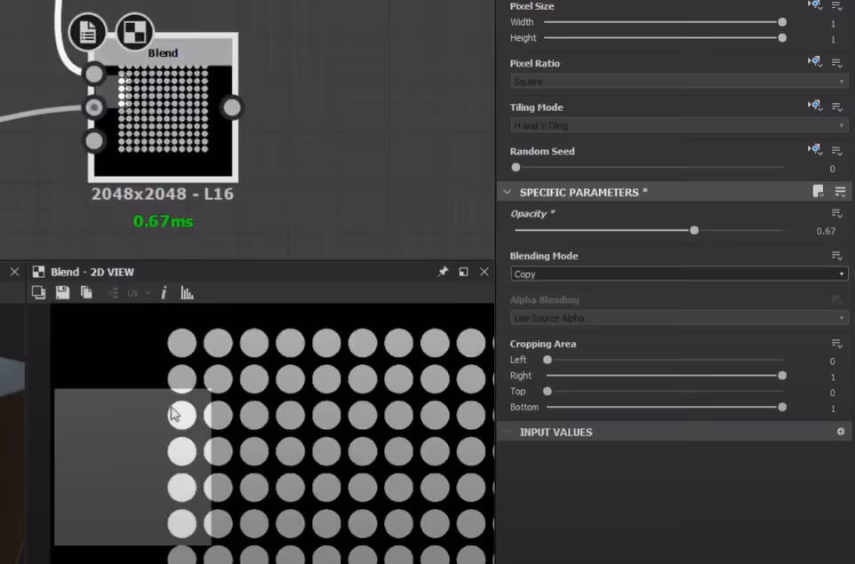 Blend node