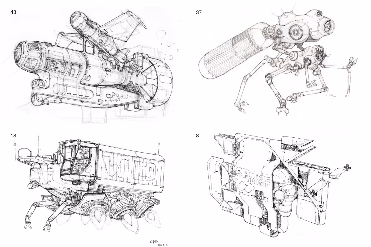 Spaceship sketches