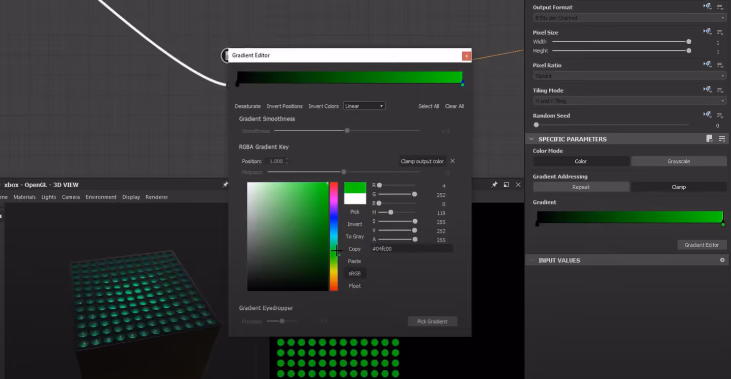 Gradient editor