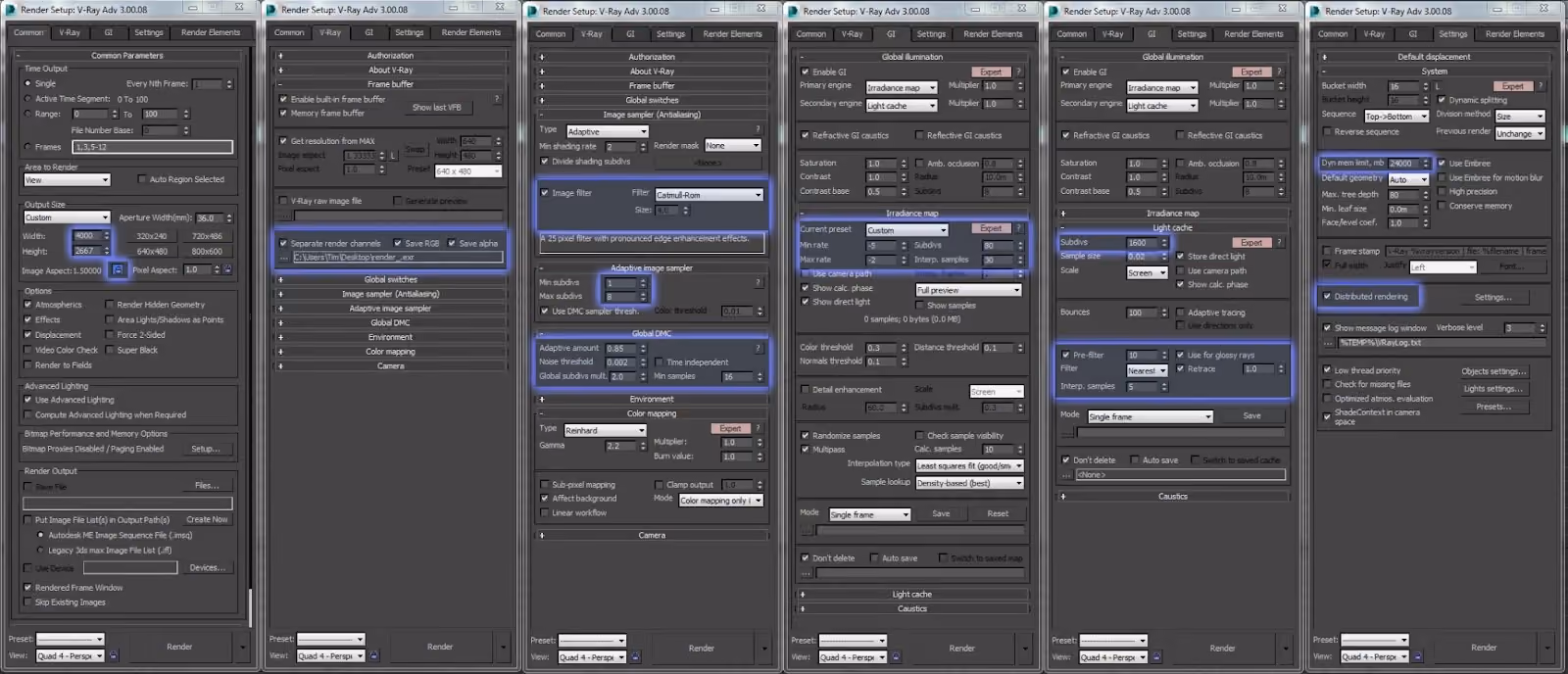 3ds max 렌더팜