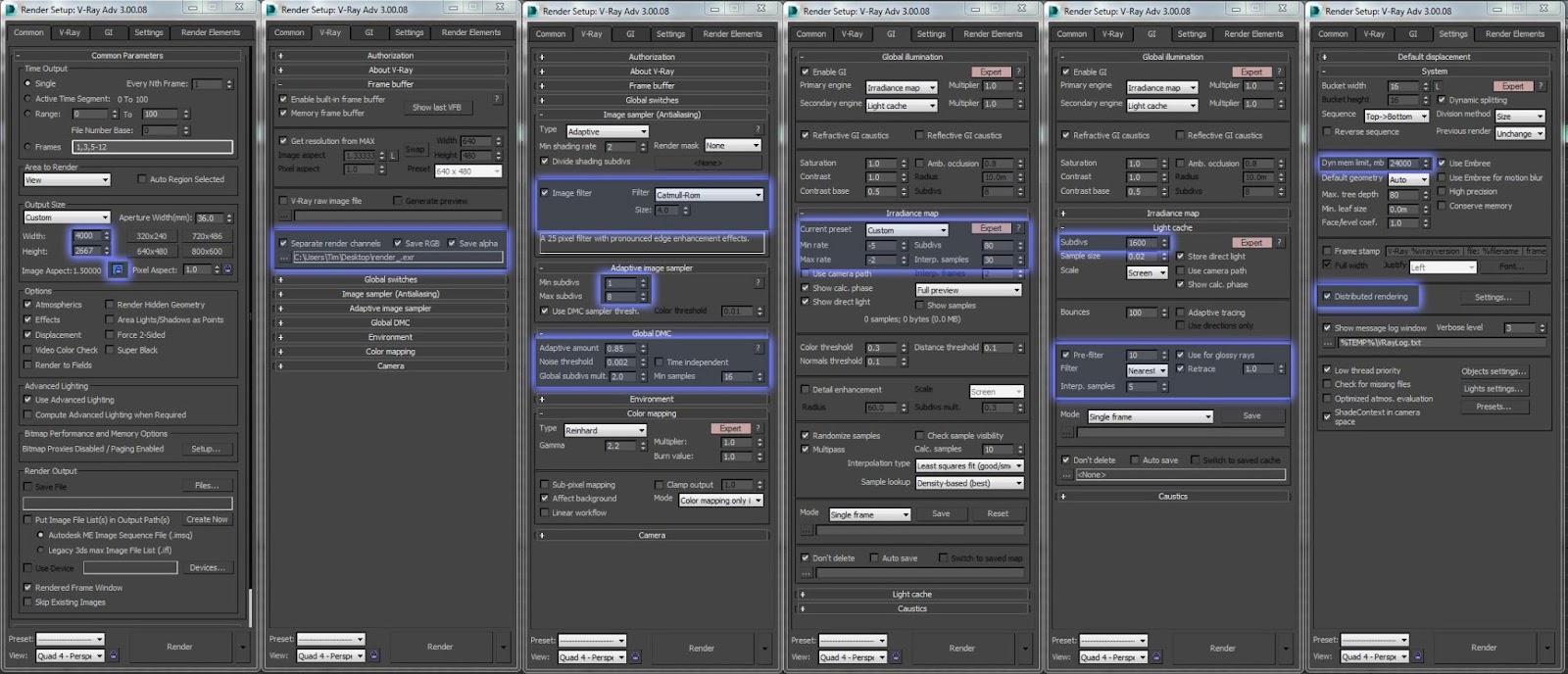 3ds max 렌더팜