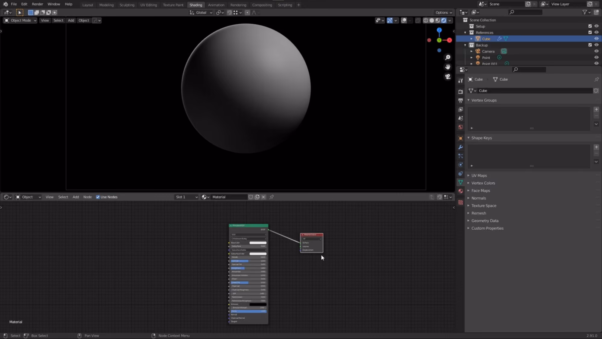 Blender 노드 에디터