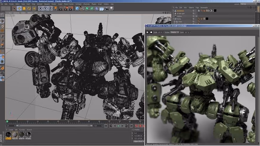 Arnold プラグインを実行する Cinema 4D