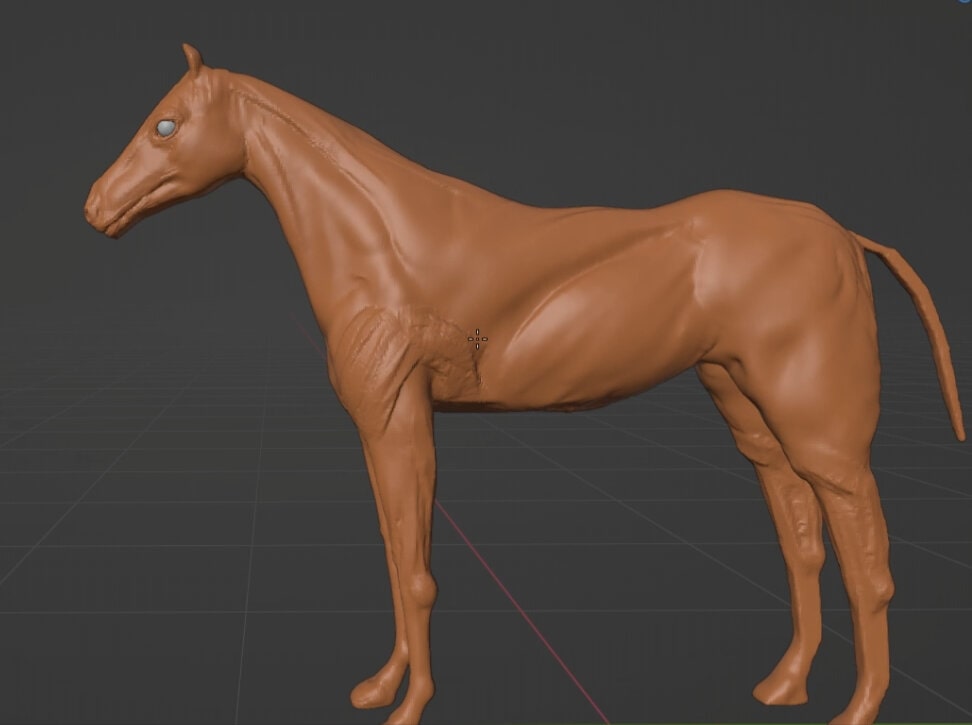 Quick and dirty animated horses in Blender with Rigify Animbox