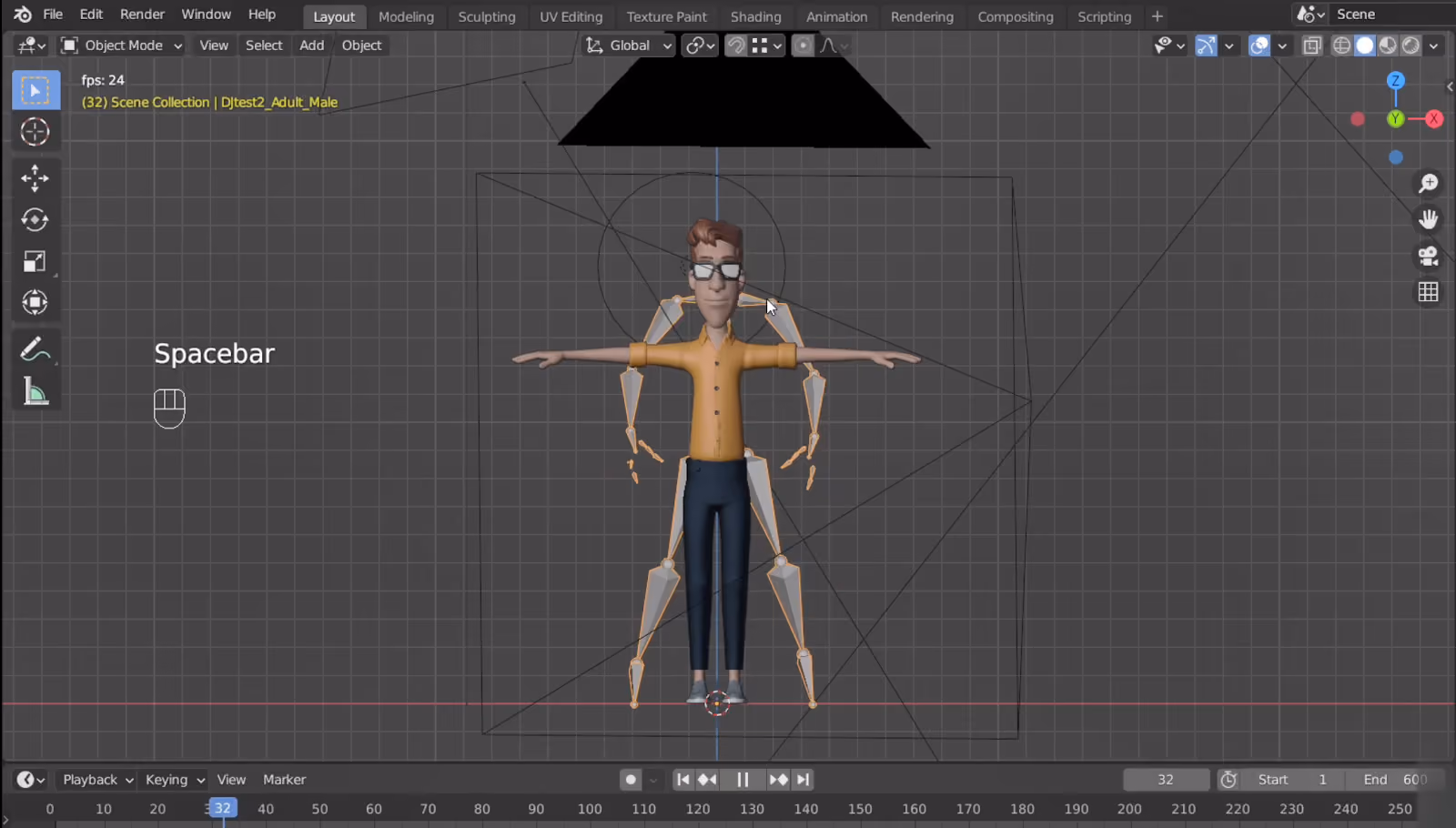 Deepmotion 및 Blender를 사용한 자동 모션 캡처