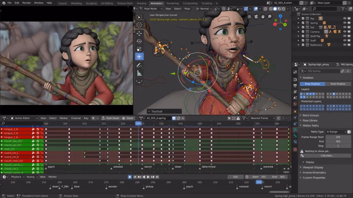 Blender's future of character animation: A reflection