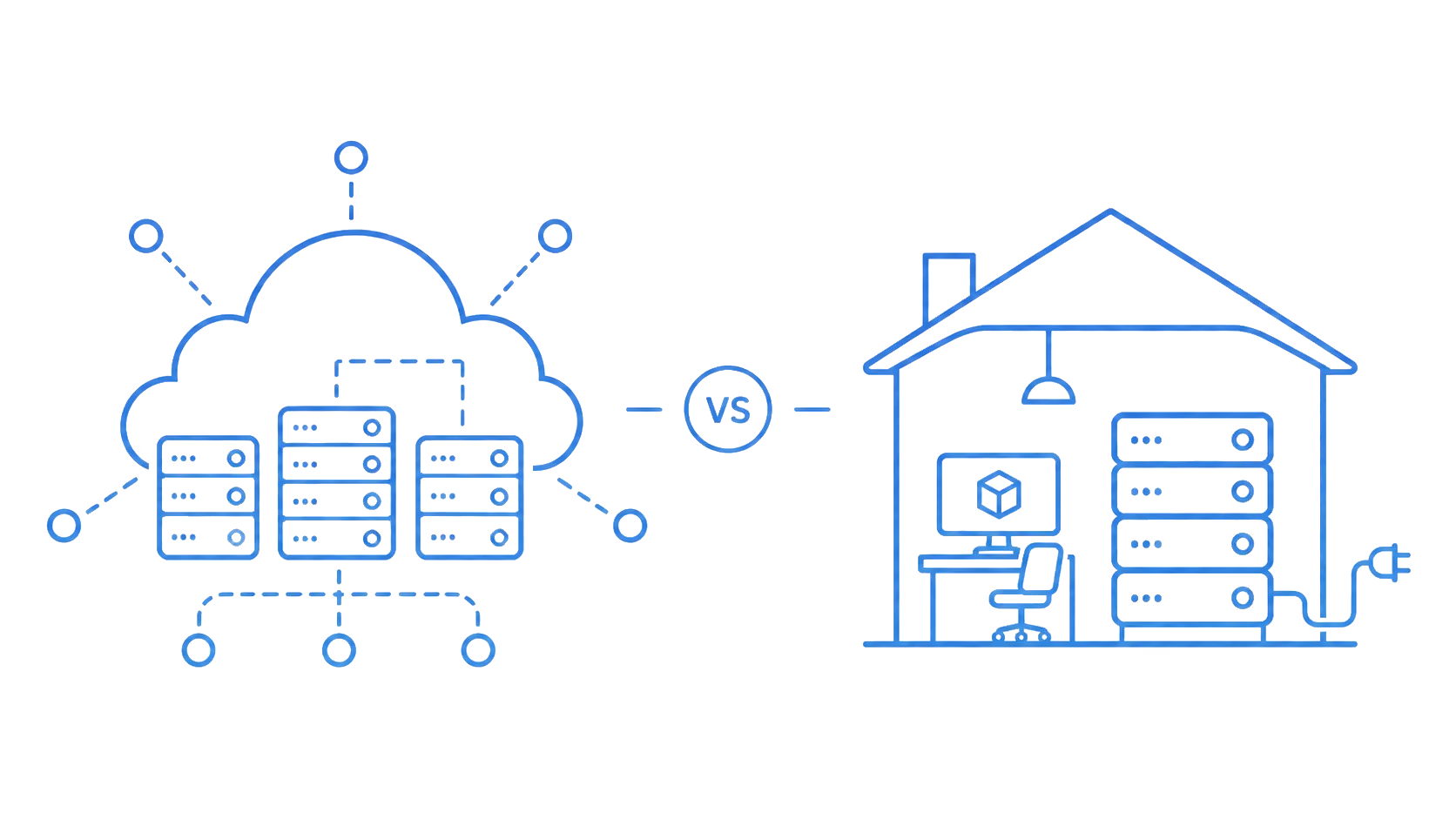 Cloud render farm vs local render farm vector art