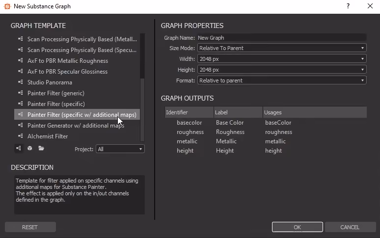 Painter filter (specific w/ additional maps)