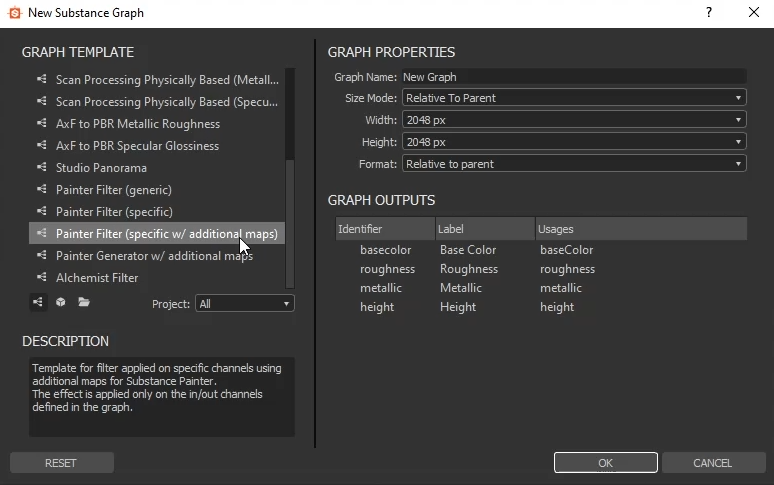 Painter filter (specific w/ additional maps)