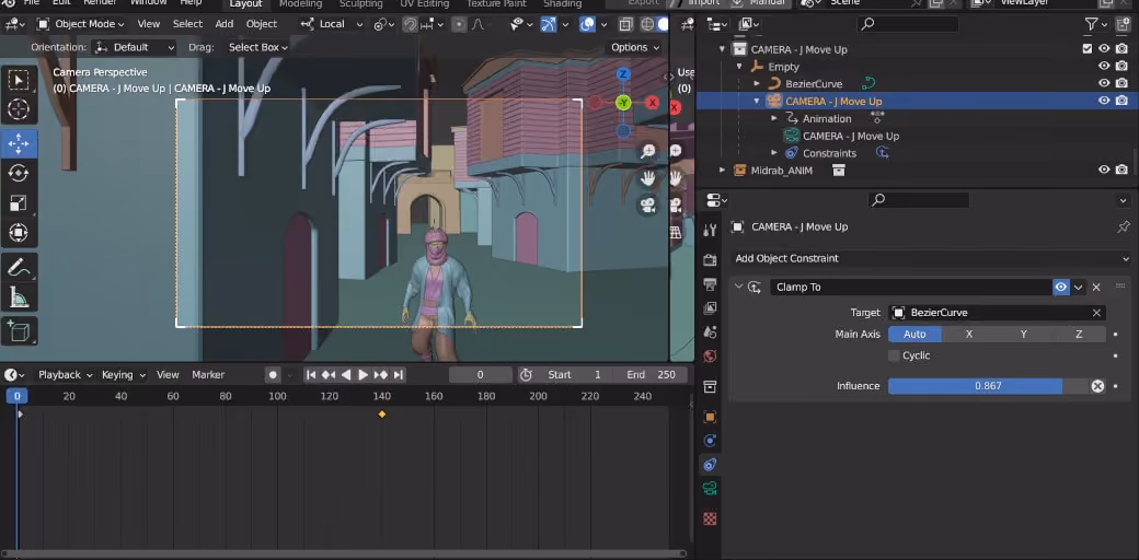 How to move cameras in Blender like a cinematographer using Cinepack
