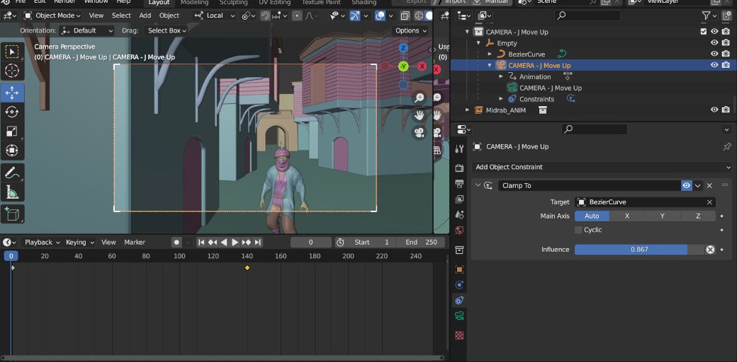 How to move cameras in Blender like a cinematographer using Cinepack