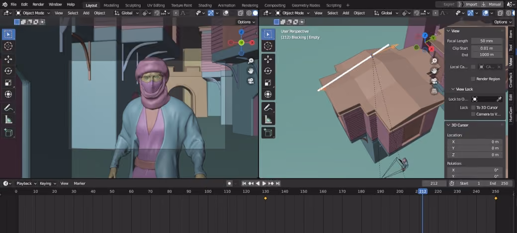 How to move cameras in Blender like a cinematographer using Cinepack
