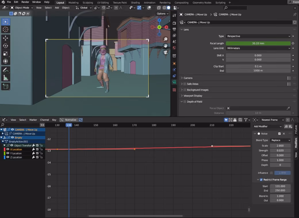 How to move cameras in Blender like a cinematographer using Cinepack