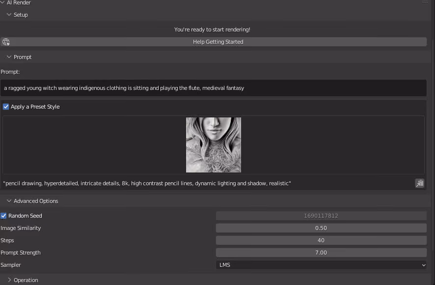 Stable Diffusion for rendering in Blender