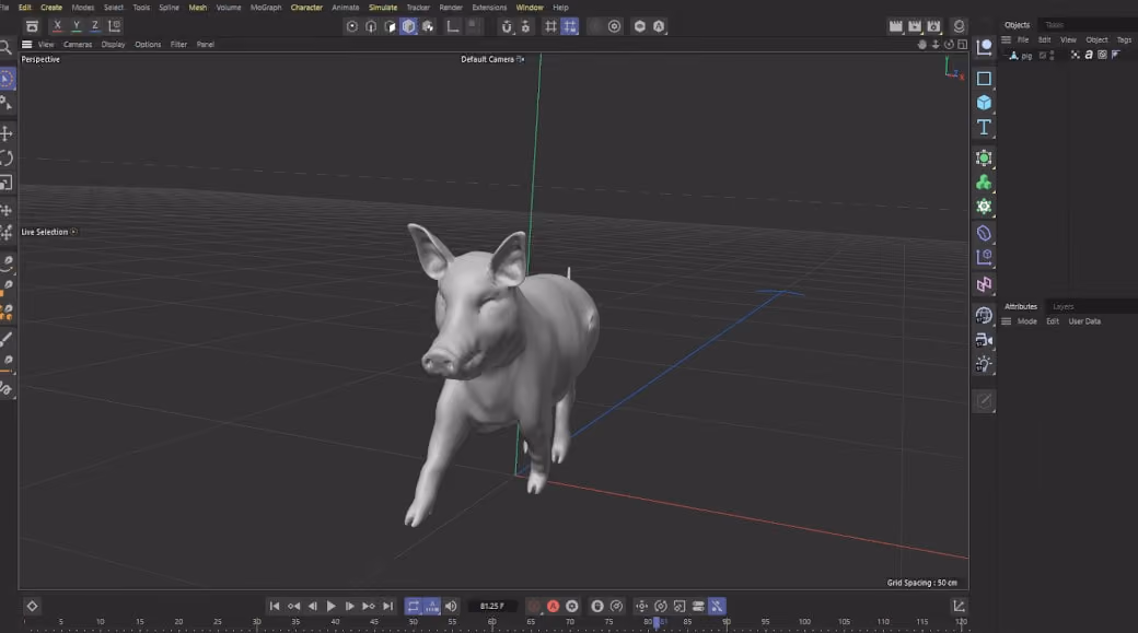 AlembicのアセットでCinema 4D のジグルデフォーマを使用する方法