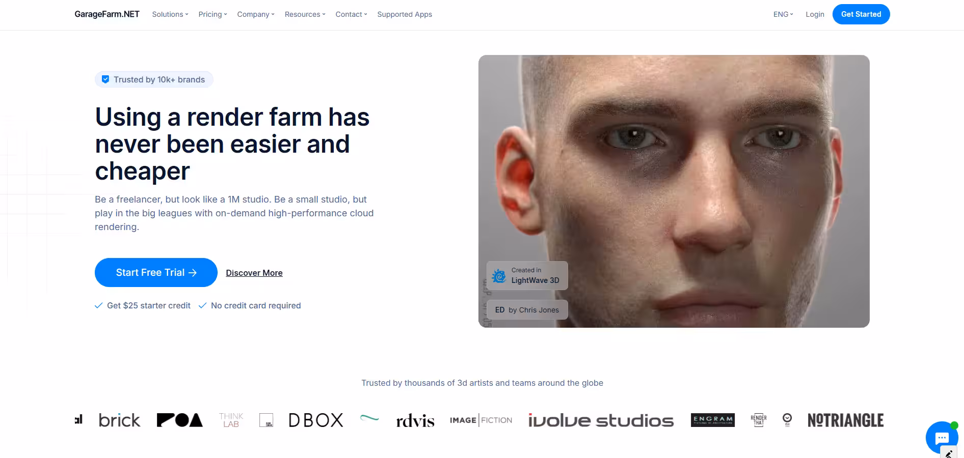 GarageFarm homepage