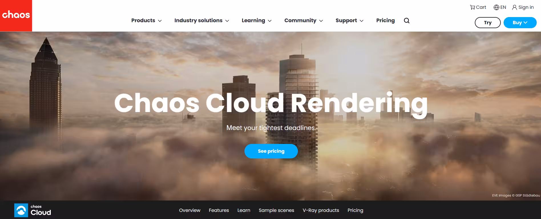 Chaos Cloud homepage