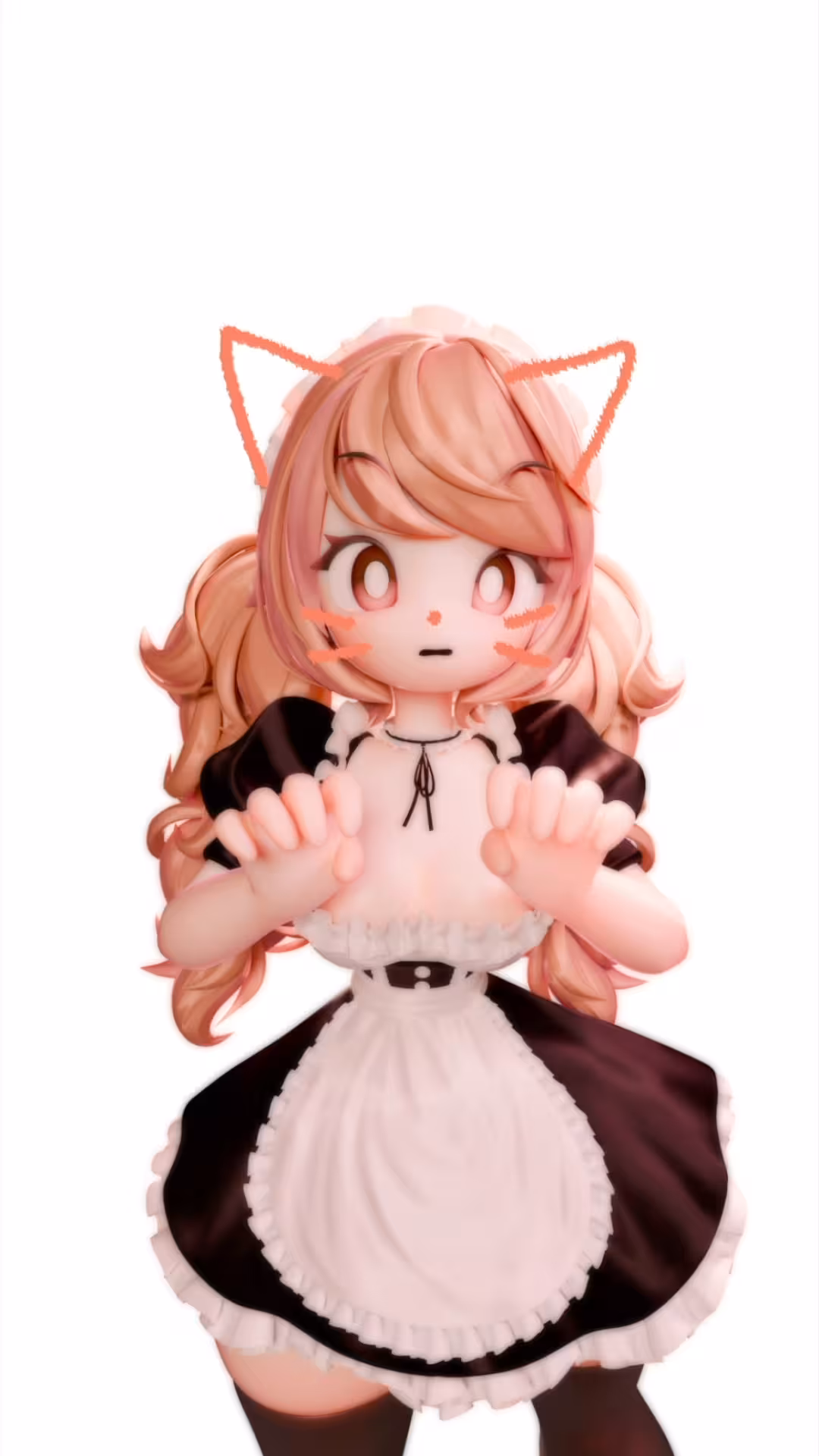 3D maid character by Min-Jeong Shin