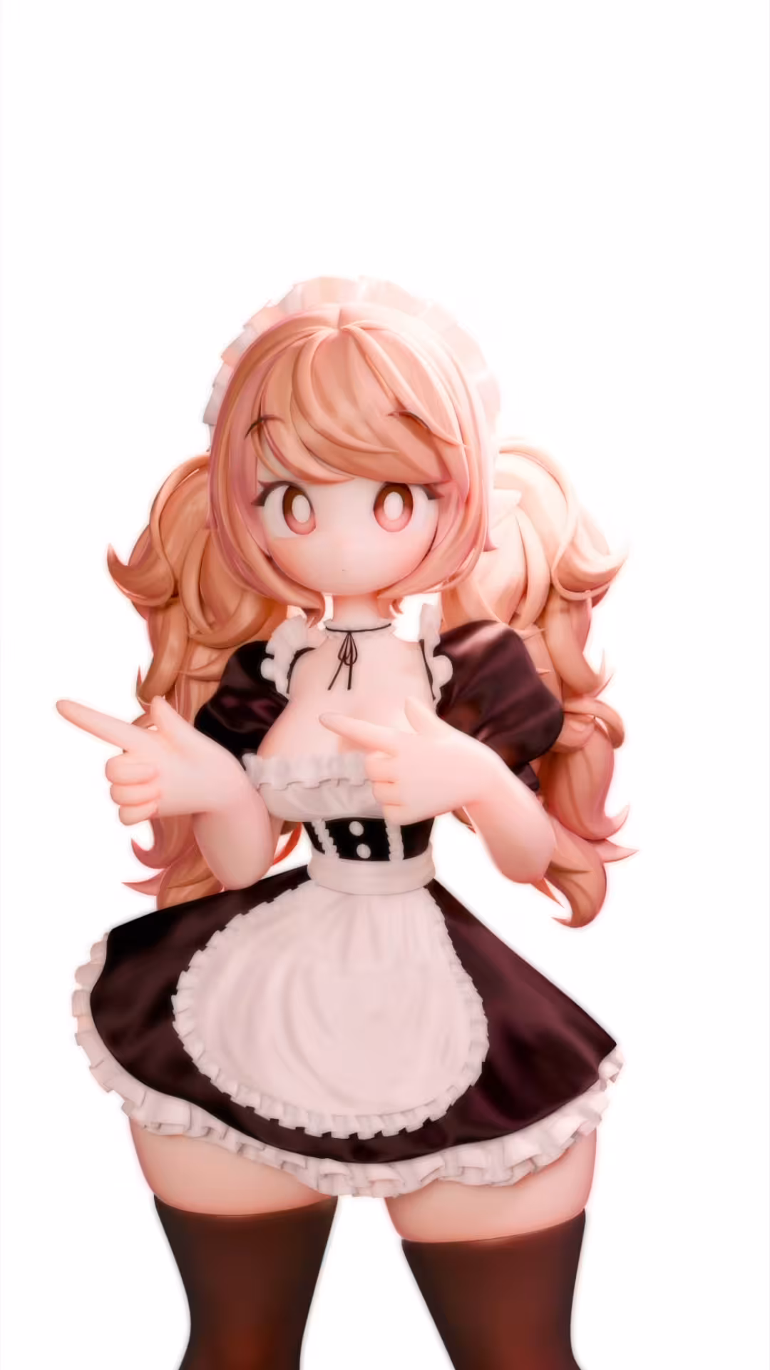 3d maid character by Min-Jeong Shin