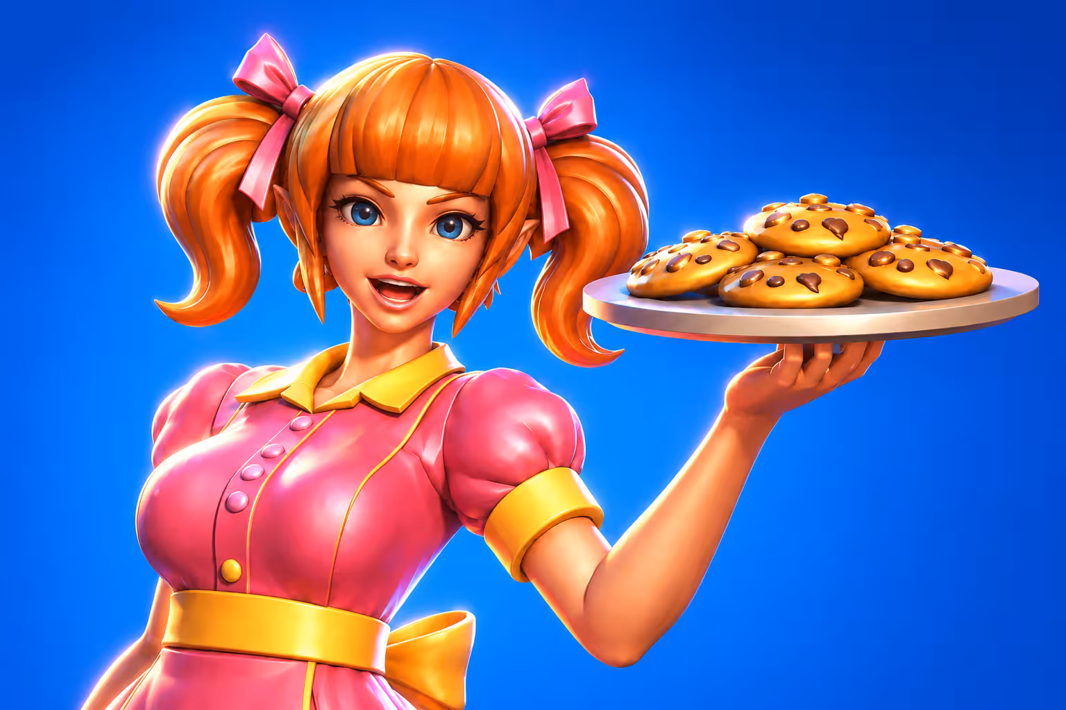 3d model of a character with textures and lighting