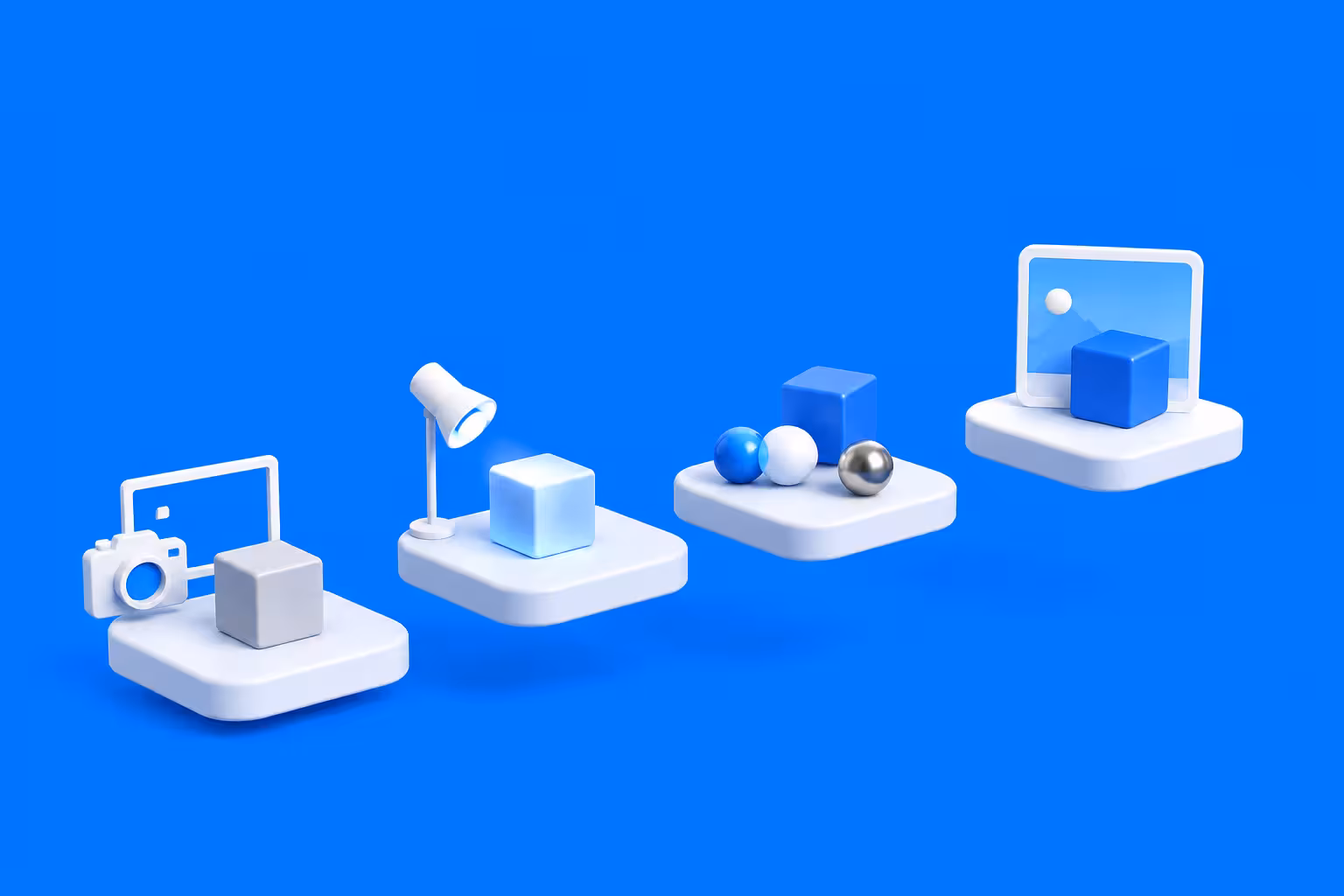 Abstract visual of the steps to rendering