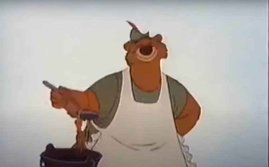Classic Disney Animation with flat lighting