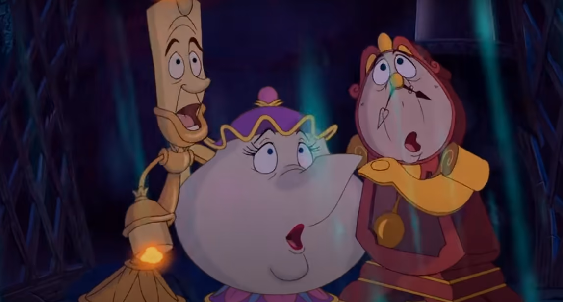 シャドー トーンのディズニー アニメーションの照明