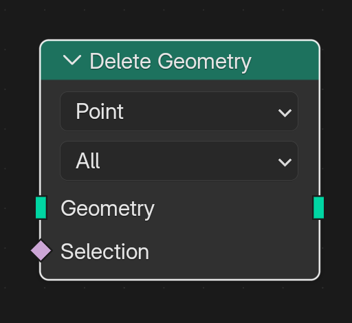 Delete geometry node