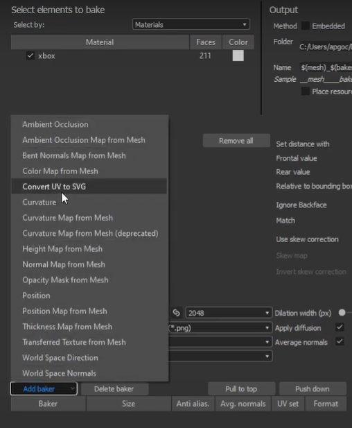 Convert UV to SVG