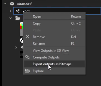 Export outputs as bitmaps