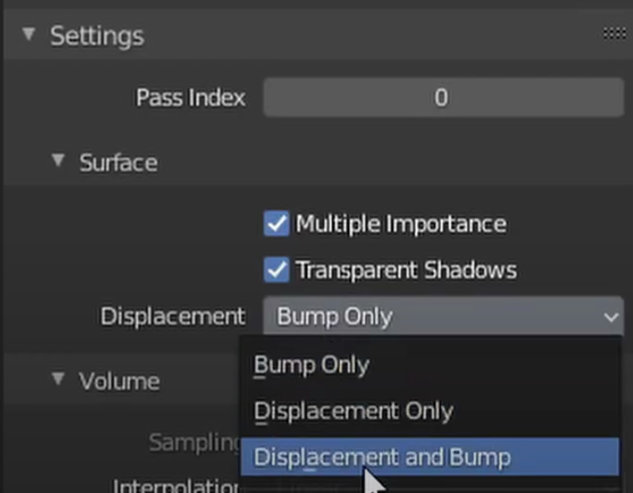 Displacement and Bump