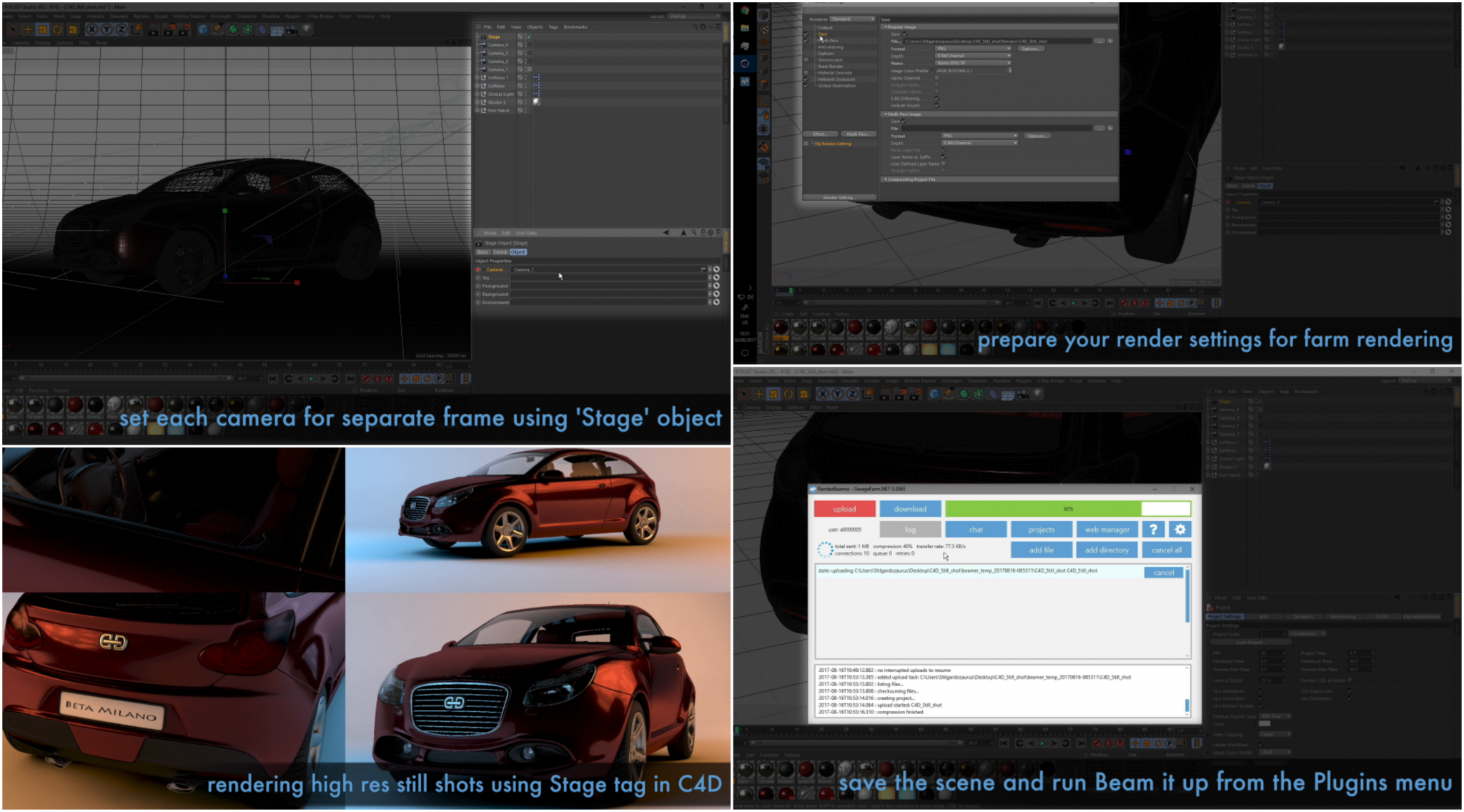 Stage Cinema4D rendering