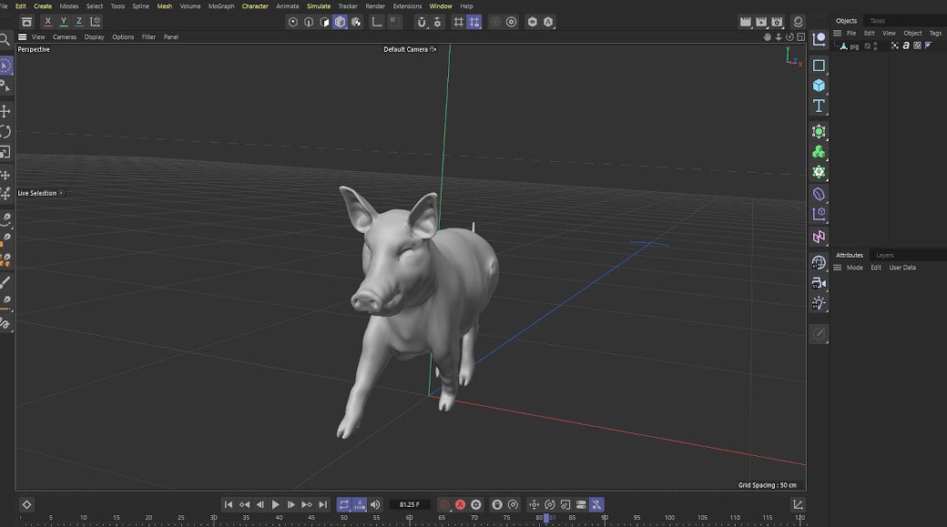 Using Cinema 4D’s Jiggle Deformer on an Alembic asset