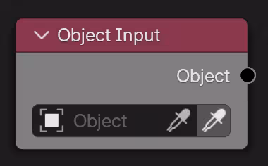 Object Input node