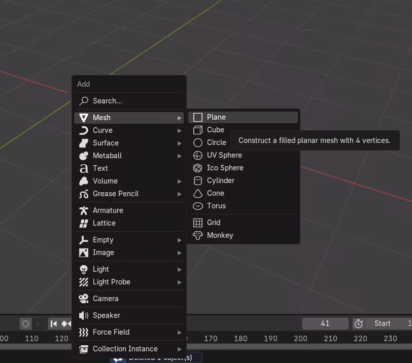 Bringing a mesh in Blender