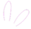 Two stylized butterfly wings in purple and pink tones on a black background.