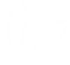 Two white curved lines on a black background resembling minimalist bunny ears.