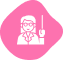 Illustration of a smiling female teacher with glasses holding a pointer stick.