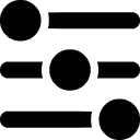 Flowchart diagram with four connected nodes arranged in a diamond shape around a central point.