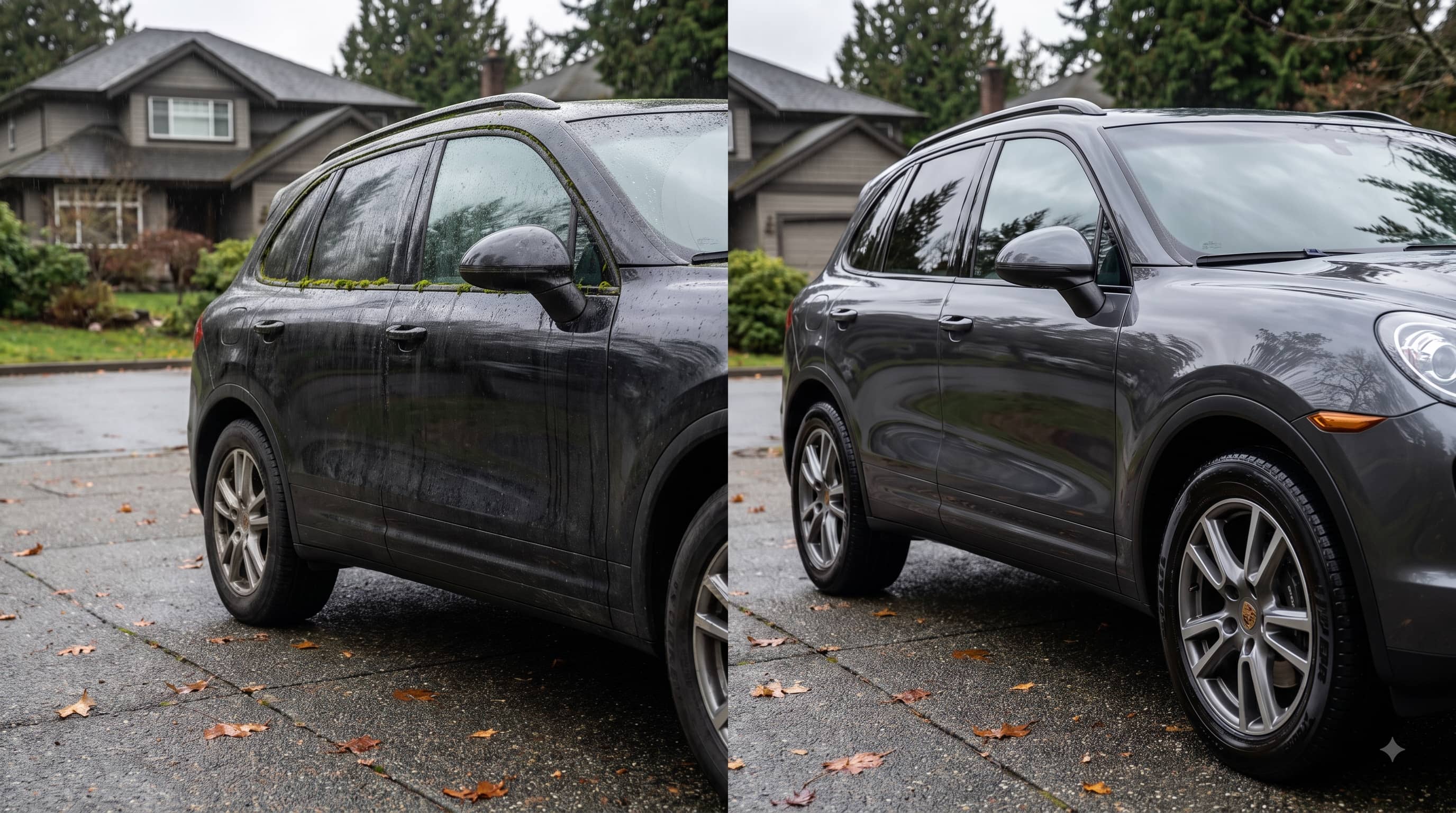 Car wash vs detailing comparison — clean detailed car in Vancouver