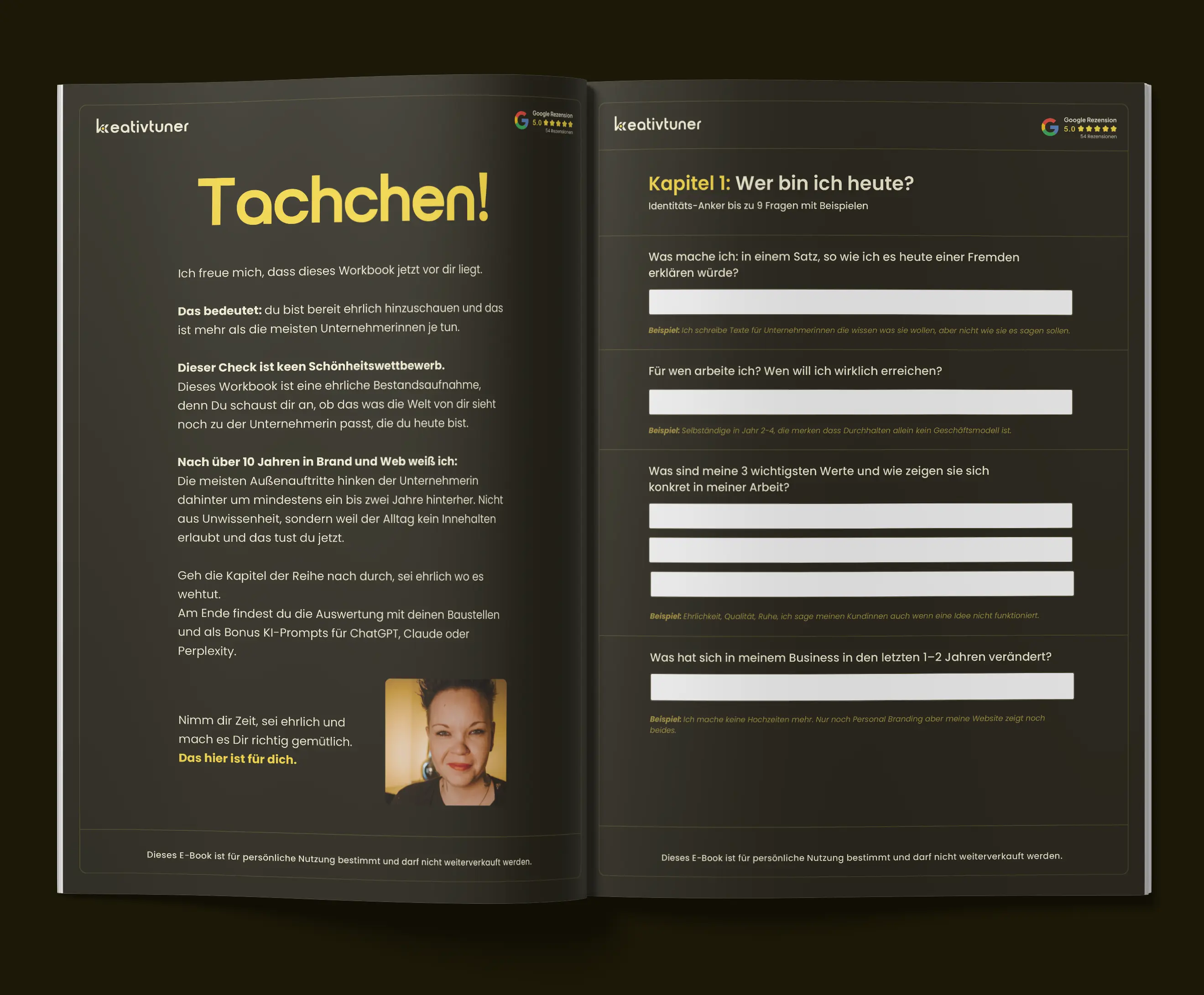 Analyse Workbook für Marke und Webseite von Kim Weber