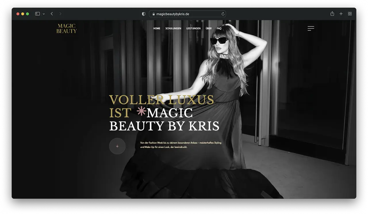MagicbeautybyKris - Webflow Webseite