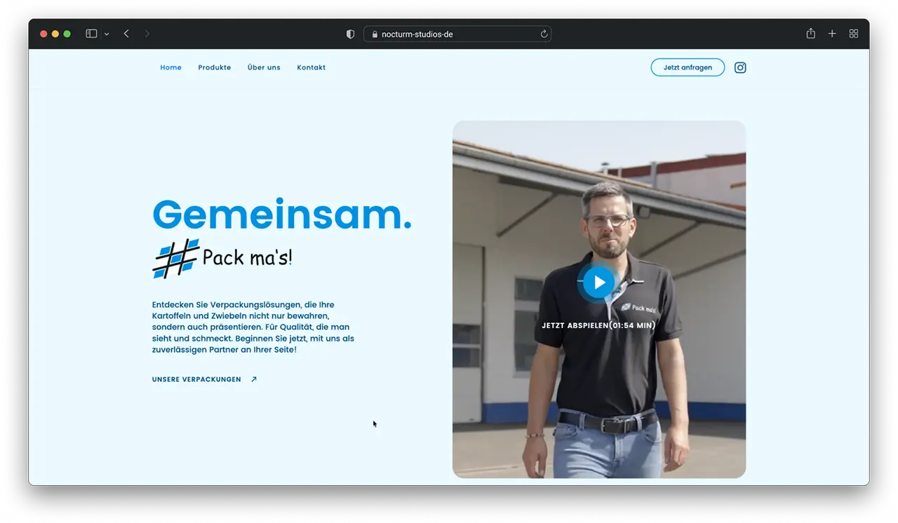 Schliebe Verpackungen Webflow Webseite