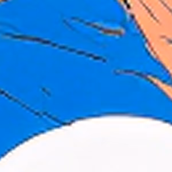 Illustrated blue sky with white cloud detail