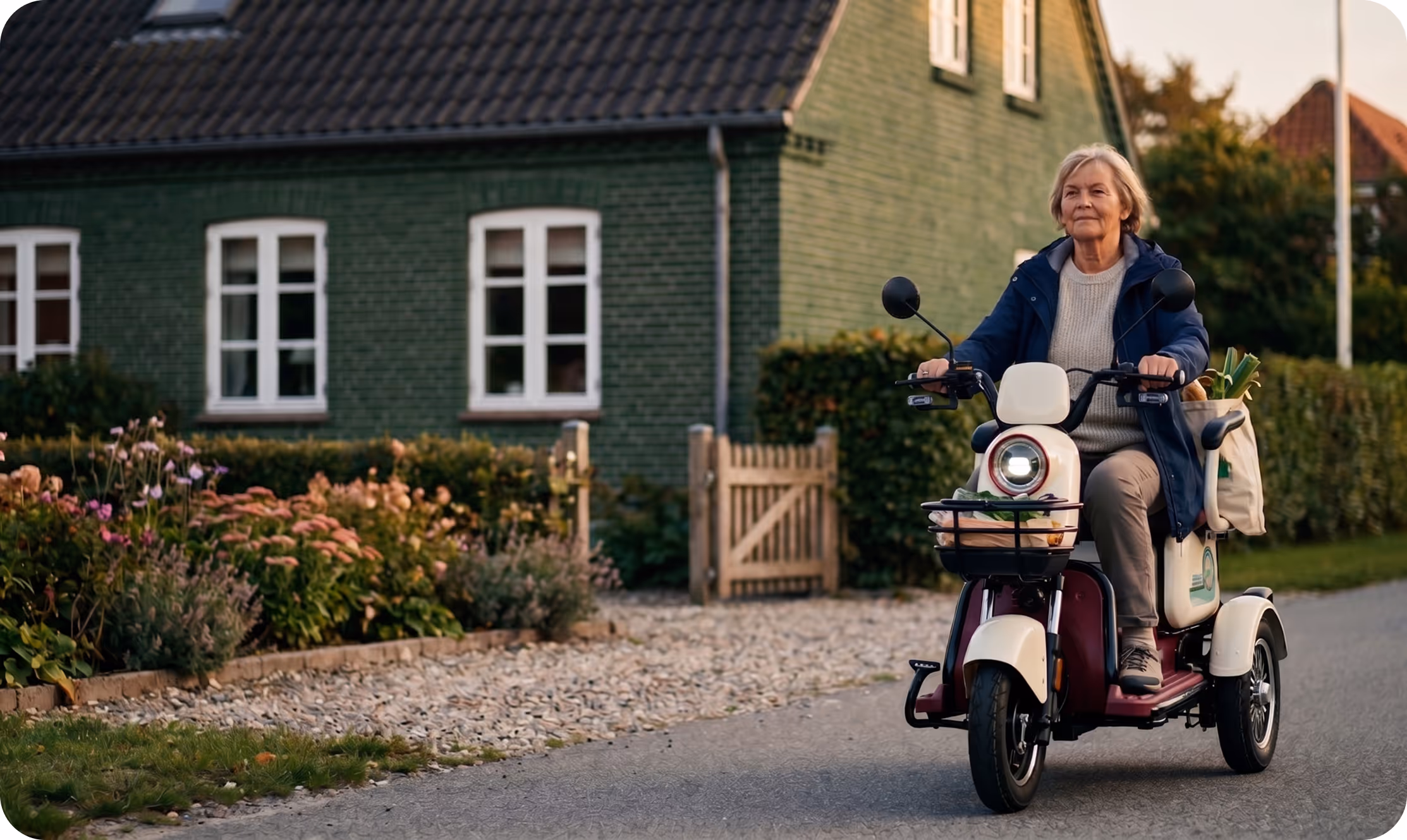 Woman using a vehicle image