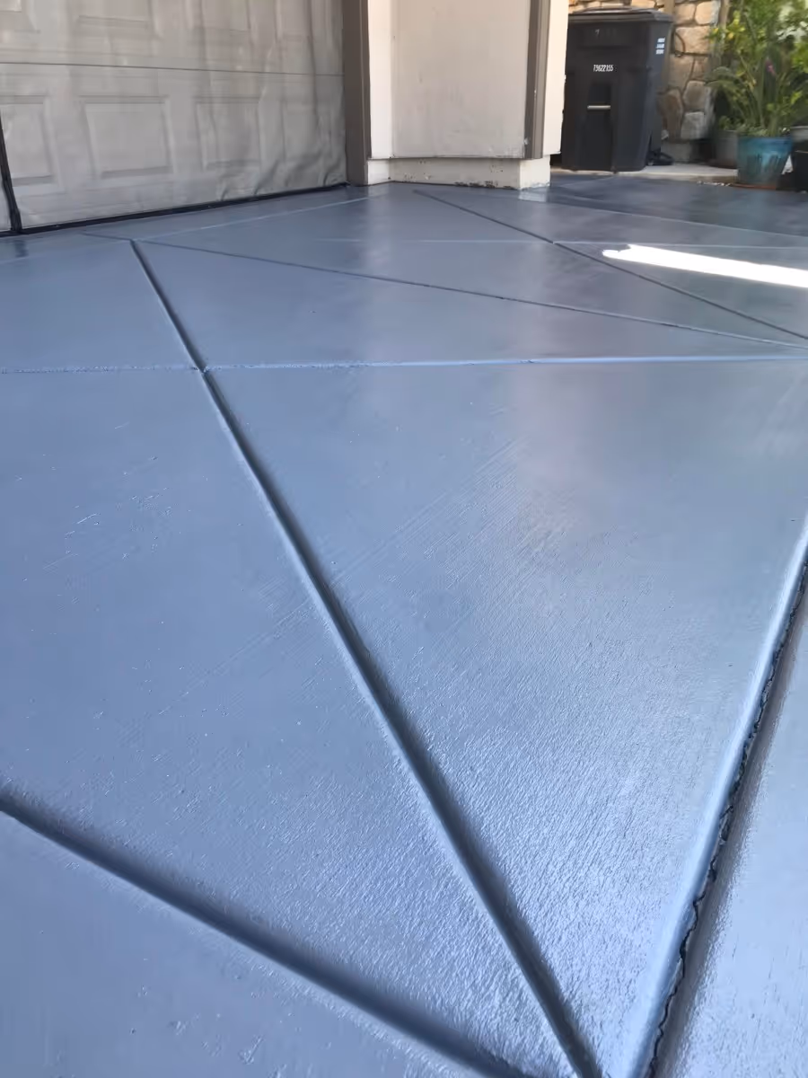Outside concrete coating